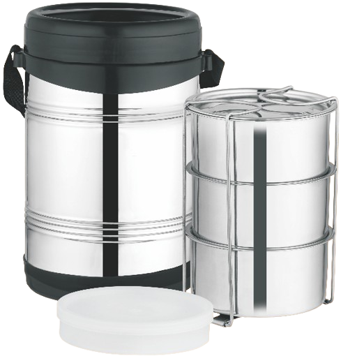 Insulated Stainless Steel Multi-Tiered Lunch Box
